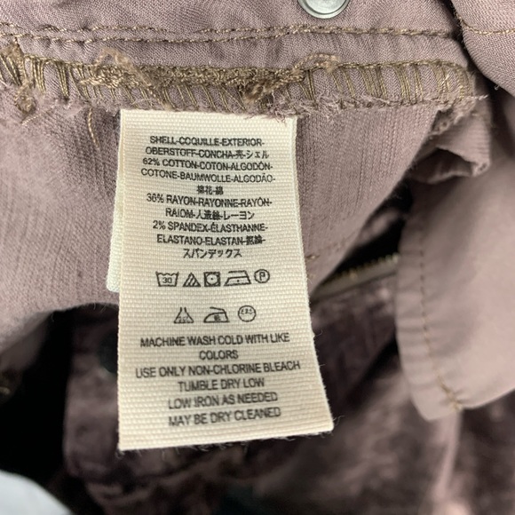 Free People Taupe Brown Velvet Cropped Flare Pants Size 24 Bohemian 90’s Y2K - Picture 11 of 15